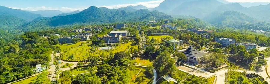 Kampus modern dengan area seluas 500 hektar