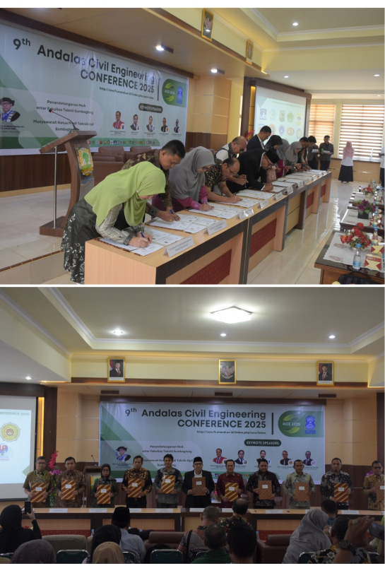 Fakultas Teknik Unand dan Perguruan Tinggi Teknik Sipil se-Sumbagteng Tandatangani MoU-MoA untuk Penguatan Tri Dharma dan Keteknikan